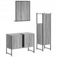 Bathroom Cabinet Set Grey Sonoma