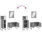 Bathroom Cabinet Set Grey Sonoma