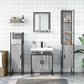 Bathroom Cabinet Set Grey Sonoma
