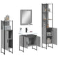 Bathroom Cabinet Set Grey Sonoma