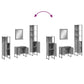 Bathroom Cabinet Set Grey Sonoma