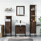 Bathroom Cabinet Set Brown Oak