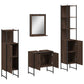 Bathroom Cabinet Set Brown Oak