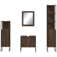 Bathroom Cabinet Set Brown Oak