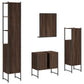 Bathroom Cabinet Set Brown Oak