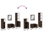 Bathroom Cabinet Set Brown Oak