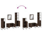 Bathroom Cabinet Set Brown oak
