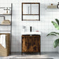 Bathroom Furniture Set Smoked Oak Engineered wood Medium