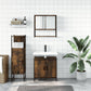 Bathroom Furniture Set Smoked Oak Engineered Wood Standard