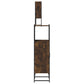 Bathroom Furniture Set Smoked Oak Engineered Wood Standard