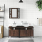 Bathroom Cabinet Set Brown Oak