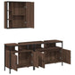Bathroom Cabinet Set Brown Oak