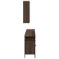 Bathroom Cabinet Set Brown Oak
