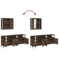 Bathroom Cabinet Set Brown Oak