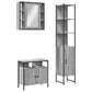 Bathroom Cabinet Set Grey Sonoma