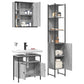Bathroom Cabinet Set Grey Sonoma