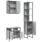 Bathroom Cabinet Set Grey Sonoma