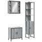 Bathroom Cabinet Set Gray sonoma