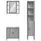 Bathroom Cabinet Set Gray sonoma