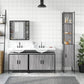 Bathroom Cabinet Set Grey sonoma