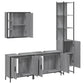 Bathroom Cabinet Set Grey sonoma