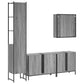 Bathroom Cabinet Set Grey sonoma
