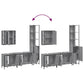 Bathroom Cabinet Set Grey sonoma