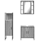 Bathroom Cabinet Set Gray Sonoma