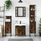 Bathroom Cabinet Set Smoked Oak