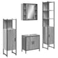 Bathroom Cabinet Set Gray Sonoma