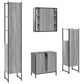 Bathroom Cabinet Set Gray Sonoma