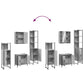 Bathroom Cabinet Set Gray Sonoma