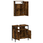 Bathroom Furniture Set Smoked Oak