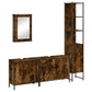 Bathroom Furniture Set Smoked oak Engineered wood Medium