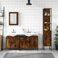 Bathroom Furniture Set Smoked oak Engineered wood Medium