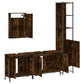 Bathroom Furniture Set Smoked oak Engineered wood Medium