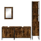 Bathroom Furniture Set Smoked oak Engineered wood Medium