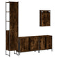 Bathroom Furniture Set Smoked oak Engineered wood Medium