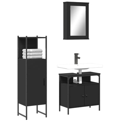 Bathroom Furniture Set Black