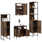 Bathroom Furniture Set Smoked Oak