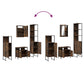 Bathroom Furniture Set Smoked Oak