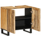 Bathroom Sink Cabinet Brown Solid mango wood and iron