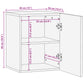Bathroom Wall Cabinet Brown Solid Acacia wood 15 x 13.4 x 18.9 in