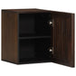 Bathroom Wall Cabinet Brown Solid Mango Wood Medium