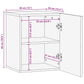 Bathroom Wall Cabinet Brown Solid Mango Wood Medium