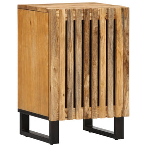 Bathroom Cabinet Brown Solid rough mango wood 14.9x13.4x22.8 in
