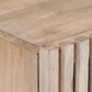 Bathroom Cabinet Bleached Brown Solid Mango Wood, Steel Medium