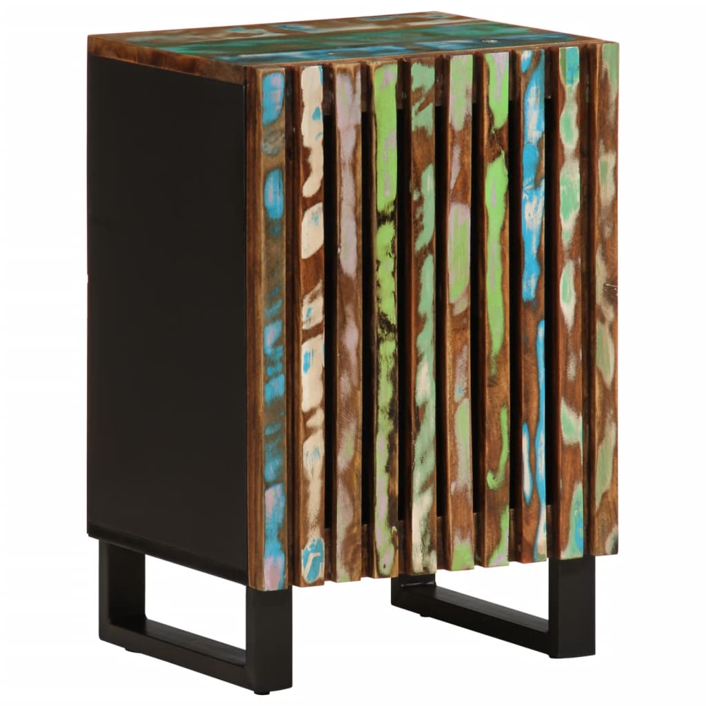 Bathroom Cabinet Brown Solid acacia wood, steel Medium