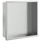 Shower Niche Brushed Silver 12.6x12.6x3.5" Stainless Steel