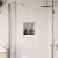 Shower Niche Brushed Silver 12.6x12.6x3.5" Stainless Steel